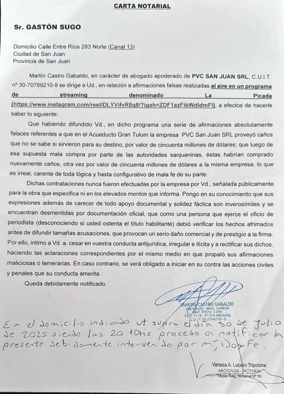 La libertad de prensa no se negocia: mi respuesta a Gustavo Monti
