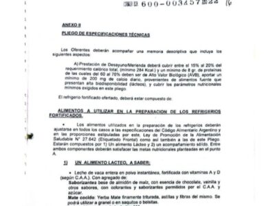 Sobreprecios millonarios para la comida de los niños