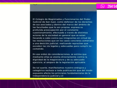 Magistrados molestos por quienes critican sus fallos 