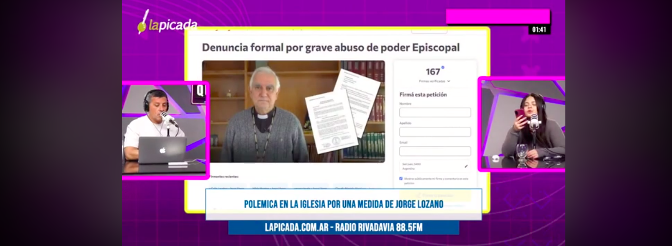 Denuncian al Episcopado sanjuanino por supuesto abuso de poder