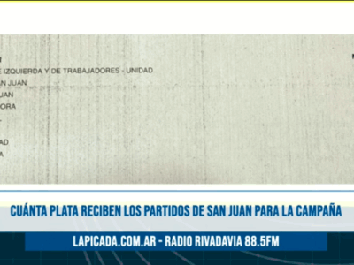 Cuanto recibe cada partido para esta campaña 