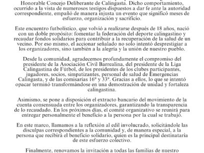 Calingasta: el evento benéfico que terminó en escandalo 	